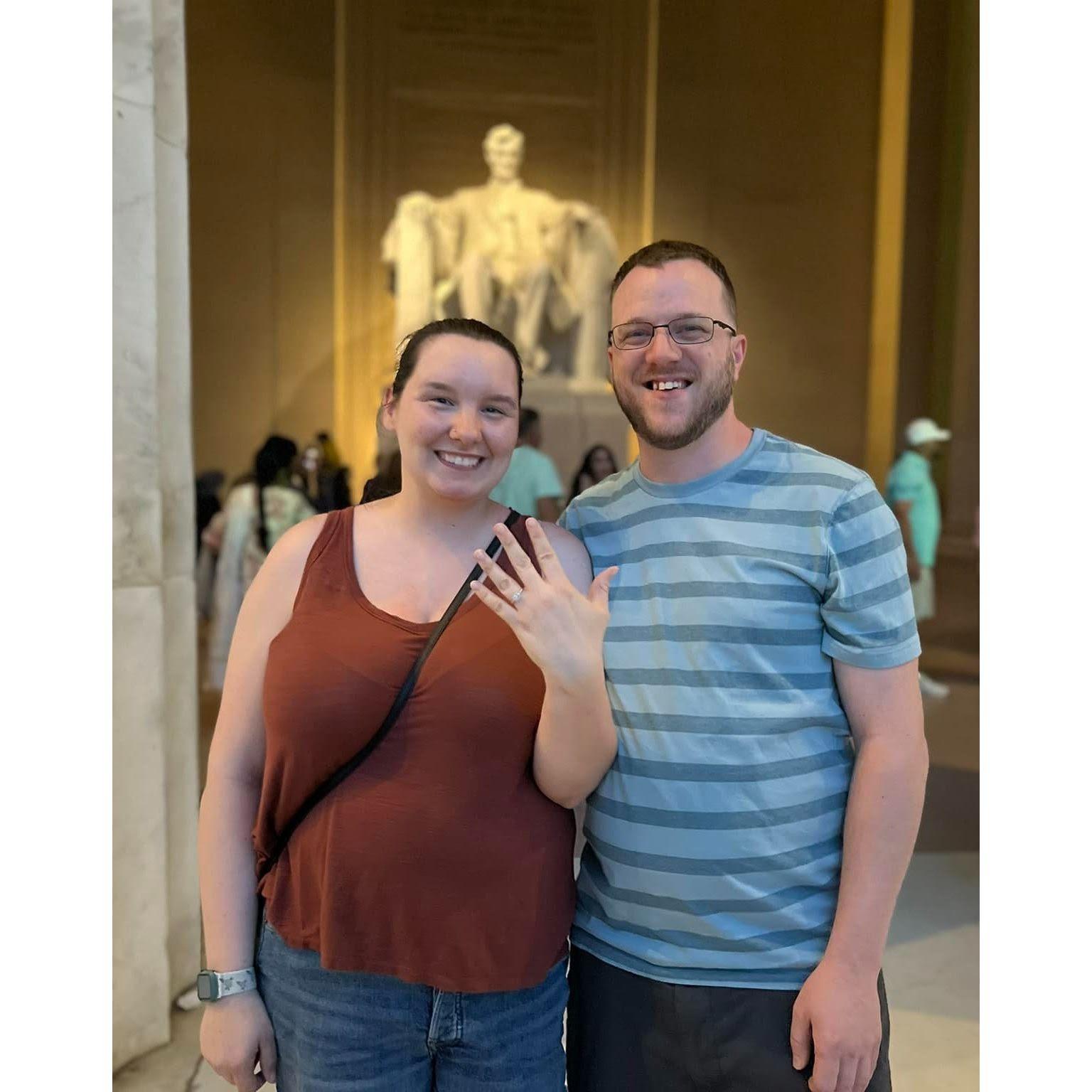 Right after proposing!