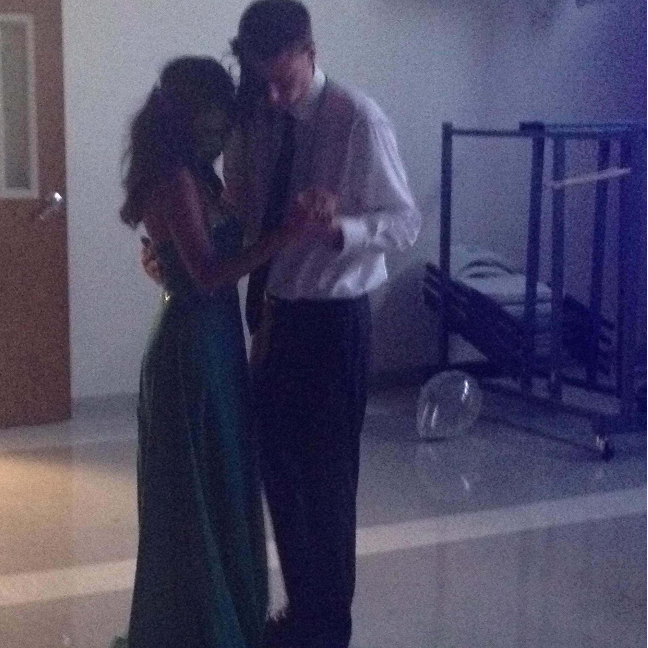 June 13th, 2014 : Dancing for the first time at Adrianna's Sweet 16, the happy couple had been dating for only a week when this photo was taken.