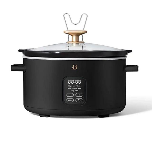Beautiful 6 Quart Programmable Slow Cooker, Drew Barrymore (black Sesame)