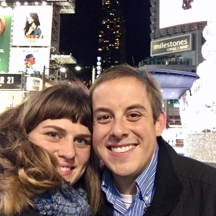 In Downtown Toronto, right after Kyle proposed, November 2016