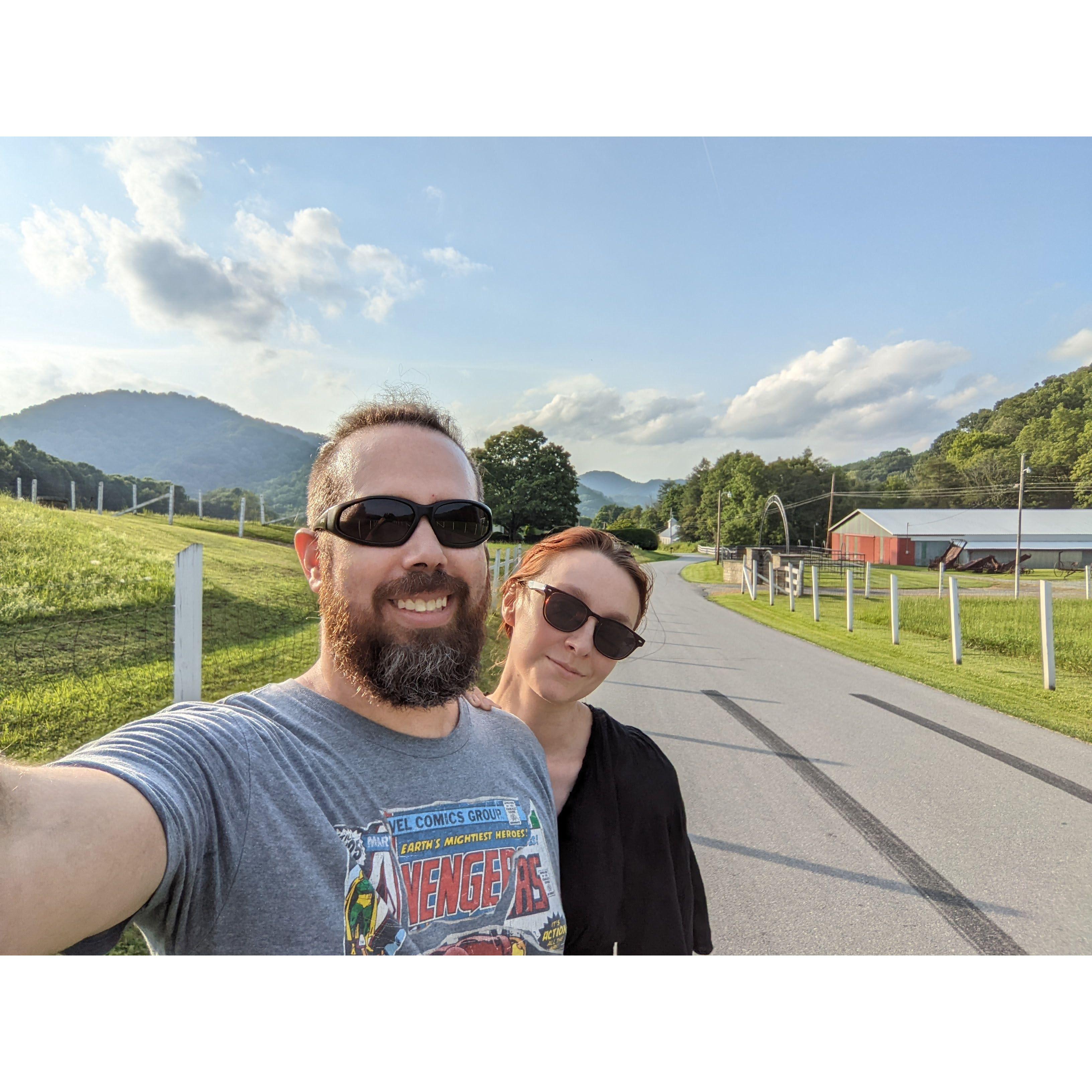 During the summer of 2022 we went on a trip to Roan Mountain, TN. This was taken on a walk up the mountain from where we were staying with Daniel's relatives Gill and Edna.