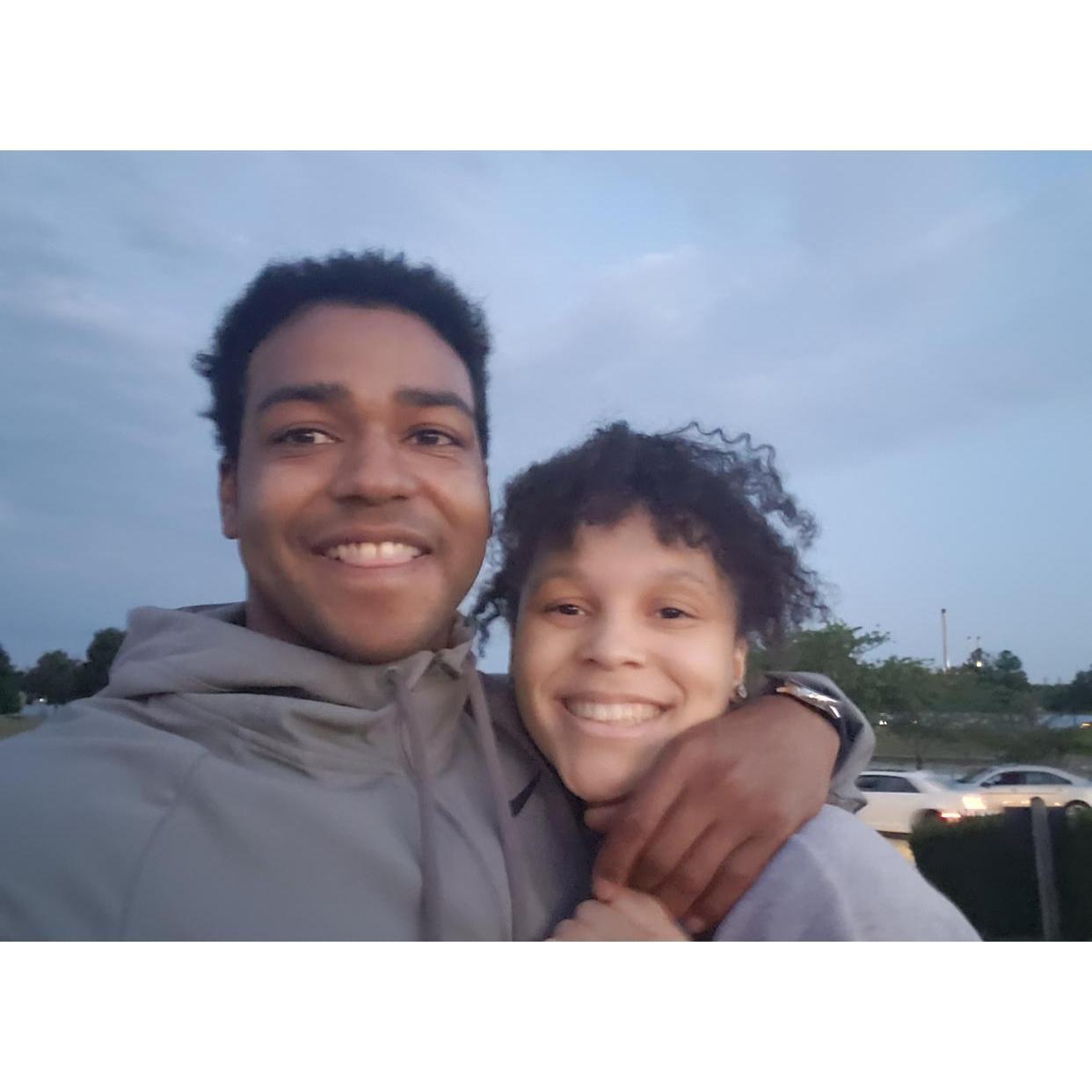 A nice selfie after a long day of work in Detroit!