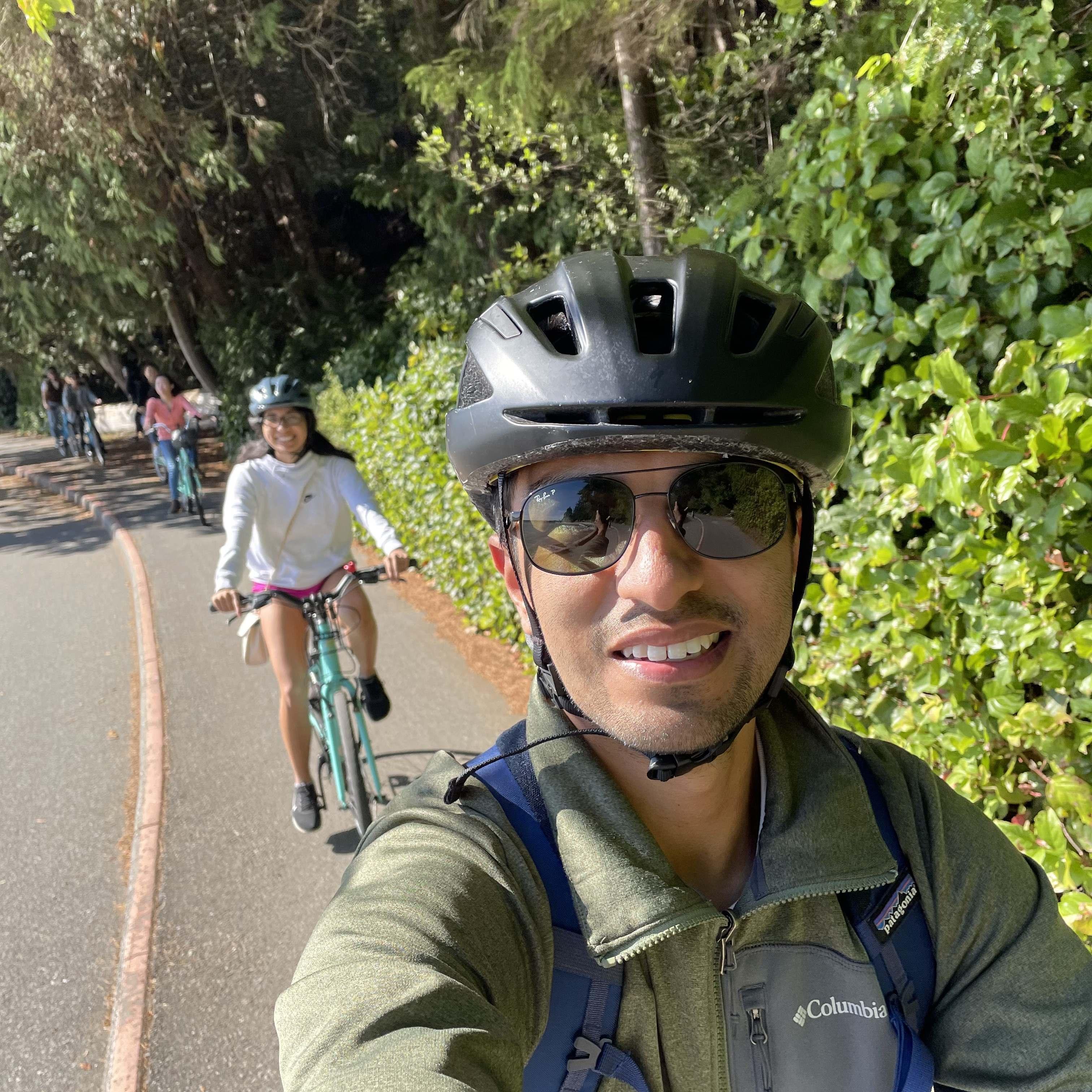 Biking around Stanley Park in Vancouver, BC (2021)