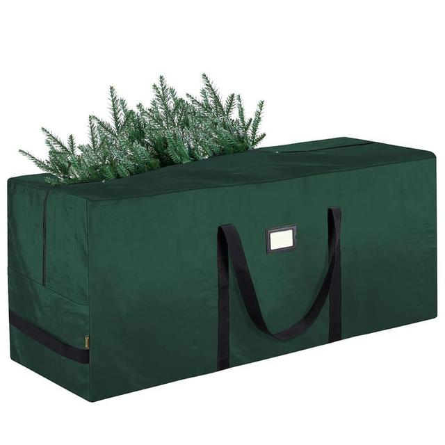 BALEINE 7.5 ft Christmas Tree Storage Bag, Heavy Duty Extra Large Artificial Christmas Tree Bag with Reinforced Handles and Dual Zippers Wide Opening (Green, 7.5 ft)