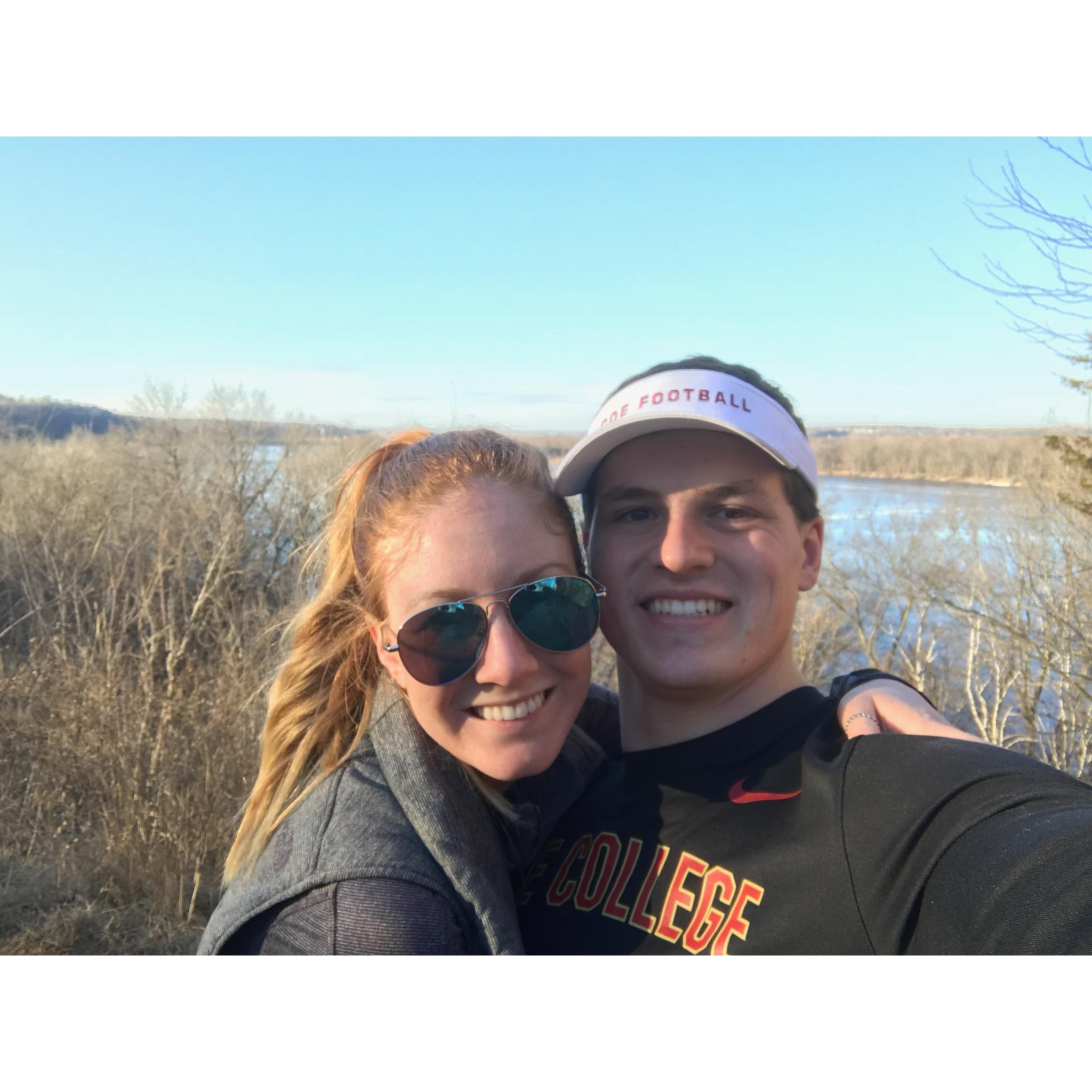 First time at Mines of Spain, where we took our engagement pictures 18 months later