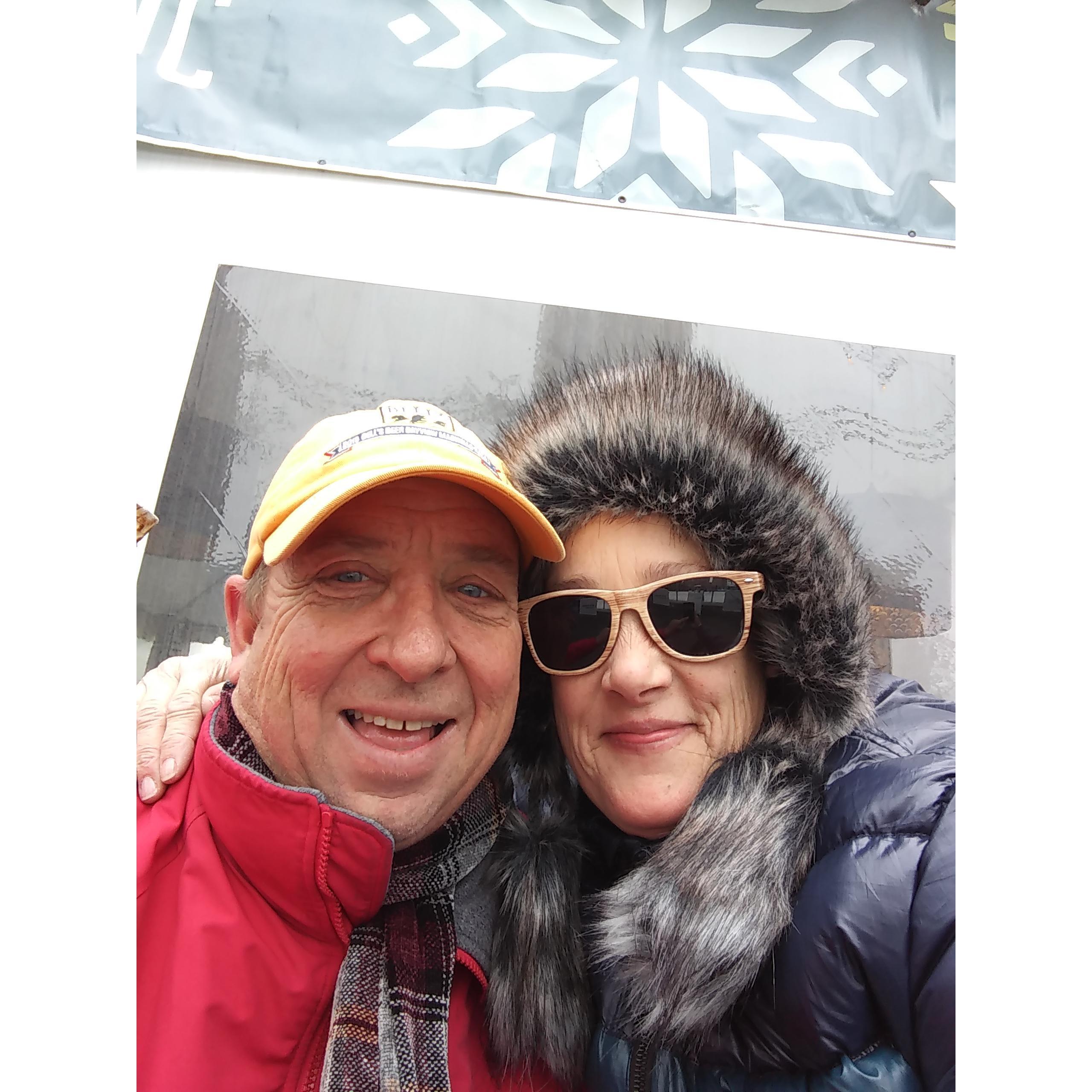 Downtown Detroit at Campus Martius Park. It was a fun winter day.