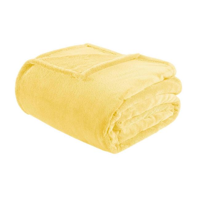 Microlight Plush Blanket (Full/(Queen)Yellow