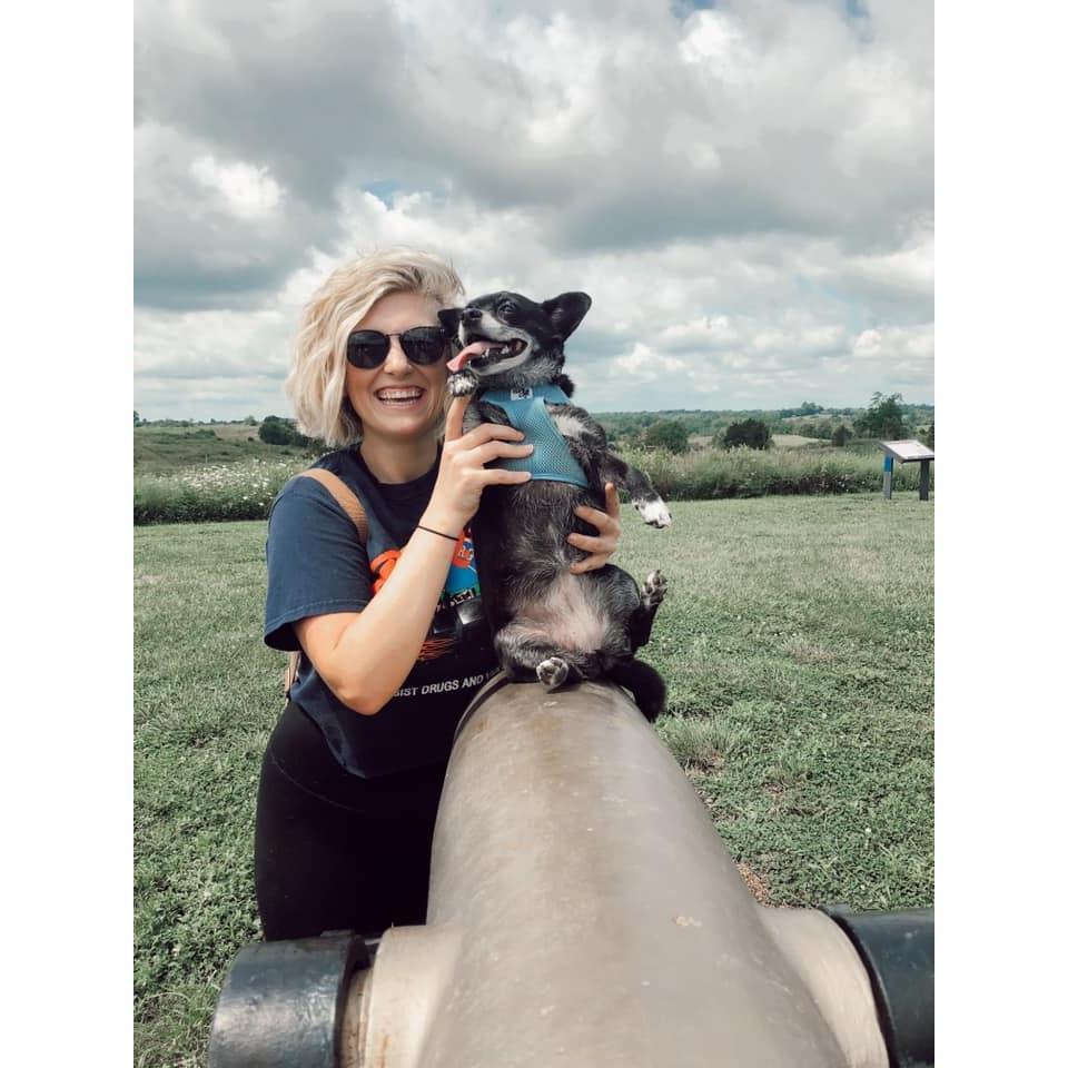 Bonita rode the cannon at the Battlefield!