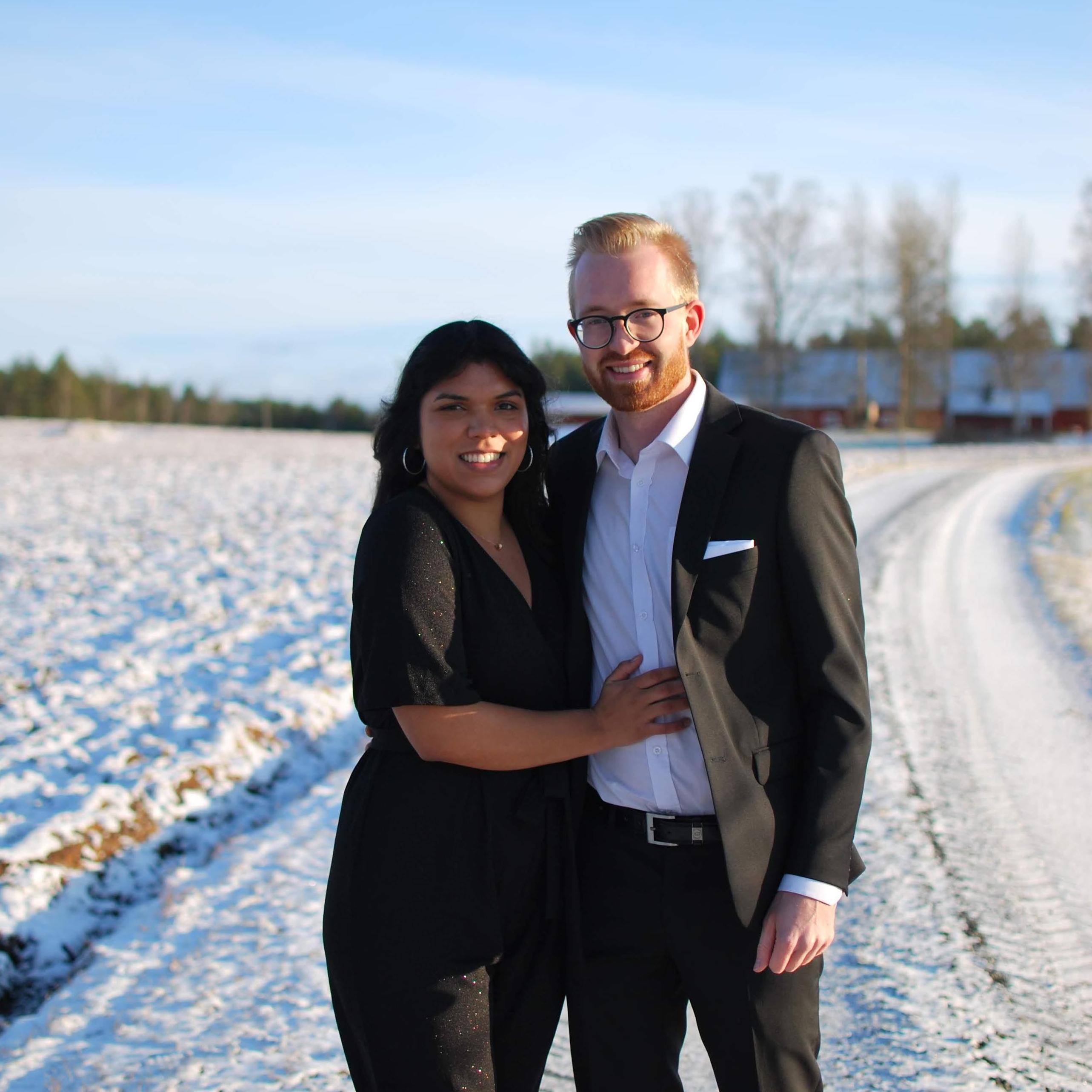Photo from our engagement photo shoot in Johan's hometown.