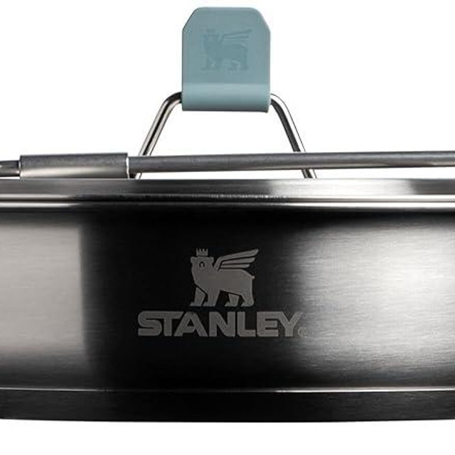 Stanley Wildfare Core 12-Piece Stainless Steel Fry Pan Cook Set | 1 qt Fry Pan with Fold & Lock Handle | Plates, Utensils, Spatula | Camping Essentials for Your Camp Kitchen | BPA-Free