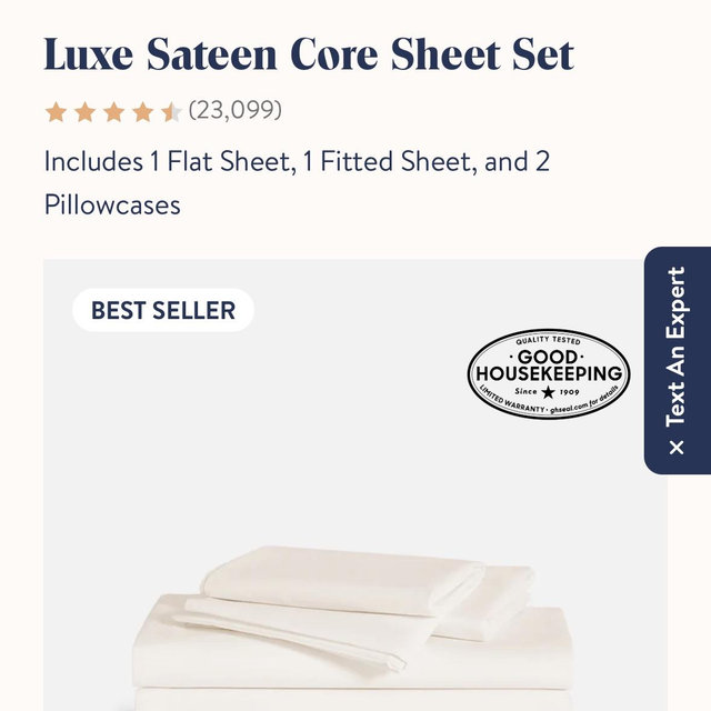 Luxe Sateen Core Sheet Set - King