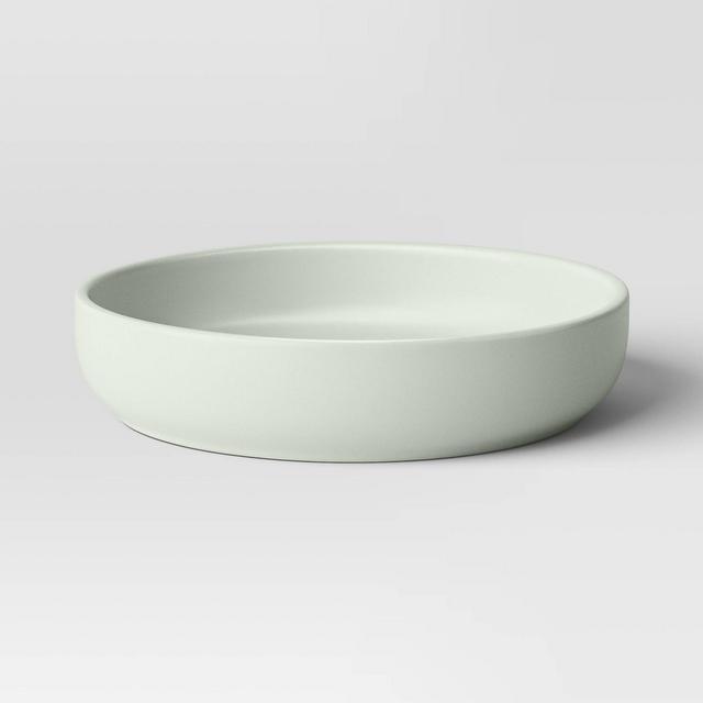 Stoneware Avesta Pasta Bowl Light Green - Threshold™