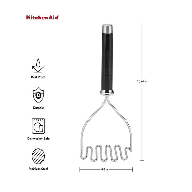 KitchenAid Gourmet Stainless Steel Wire Masher, 10.24"