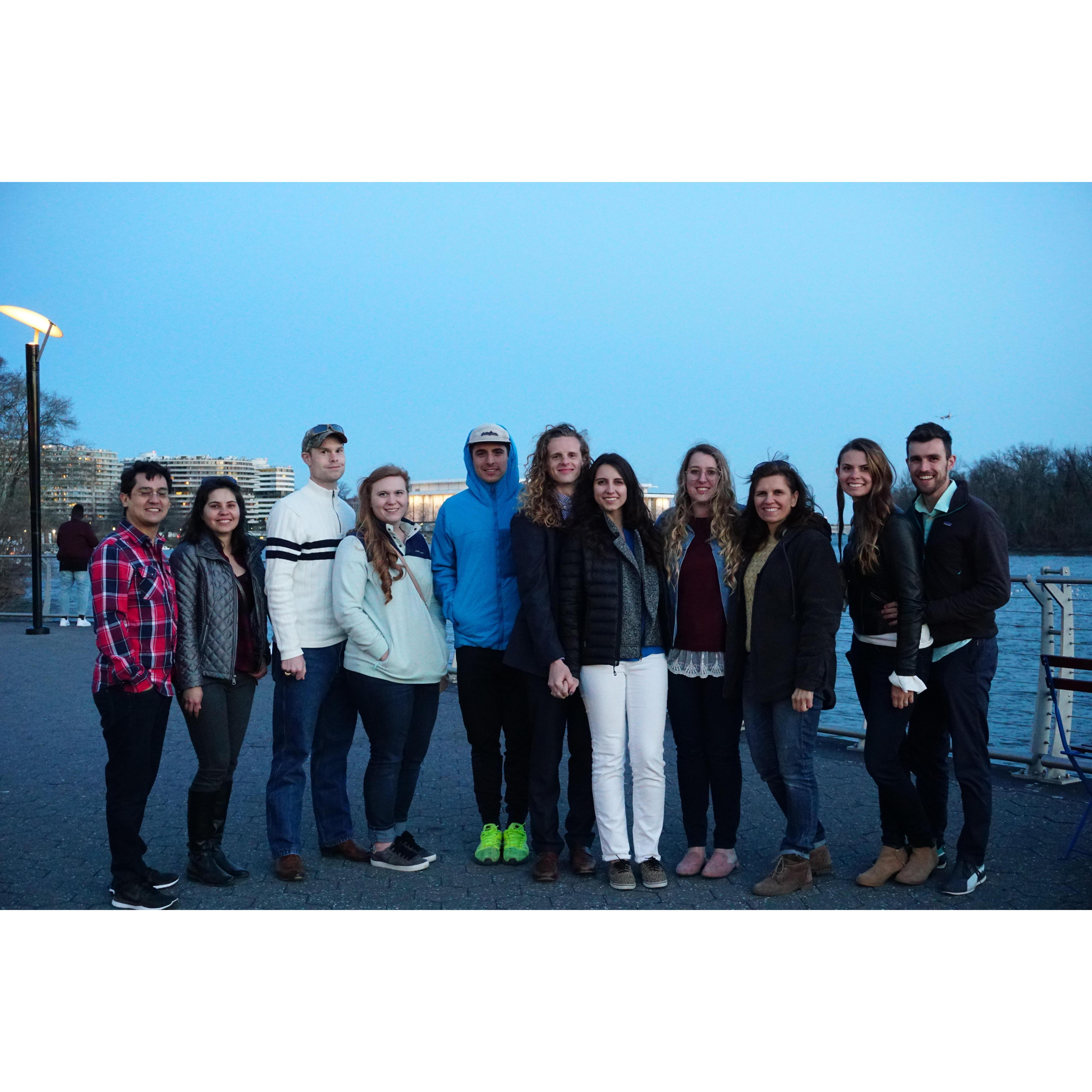 Our marvelous friends and family at the proposal 2018
