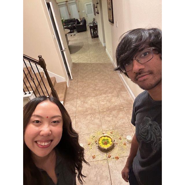 The first time Miriam visited Houston and met Akil's parents.