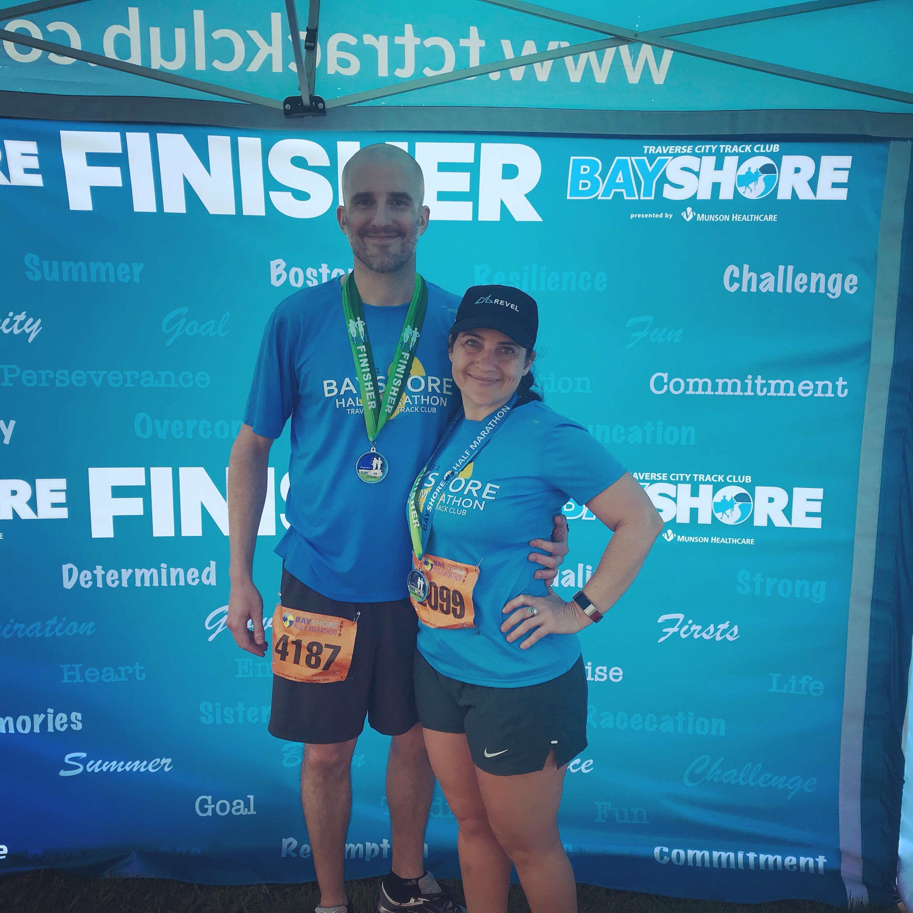 After the Bayshore Half Marathon - May of 2019