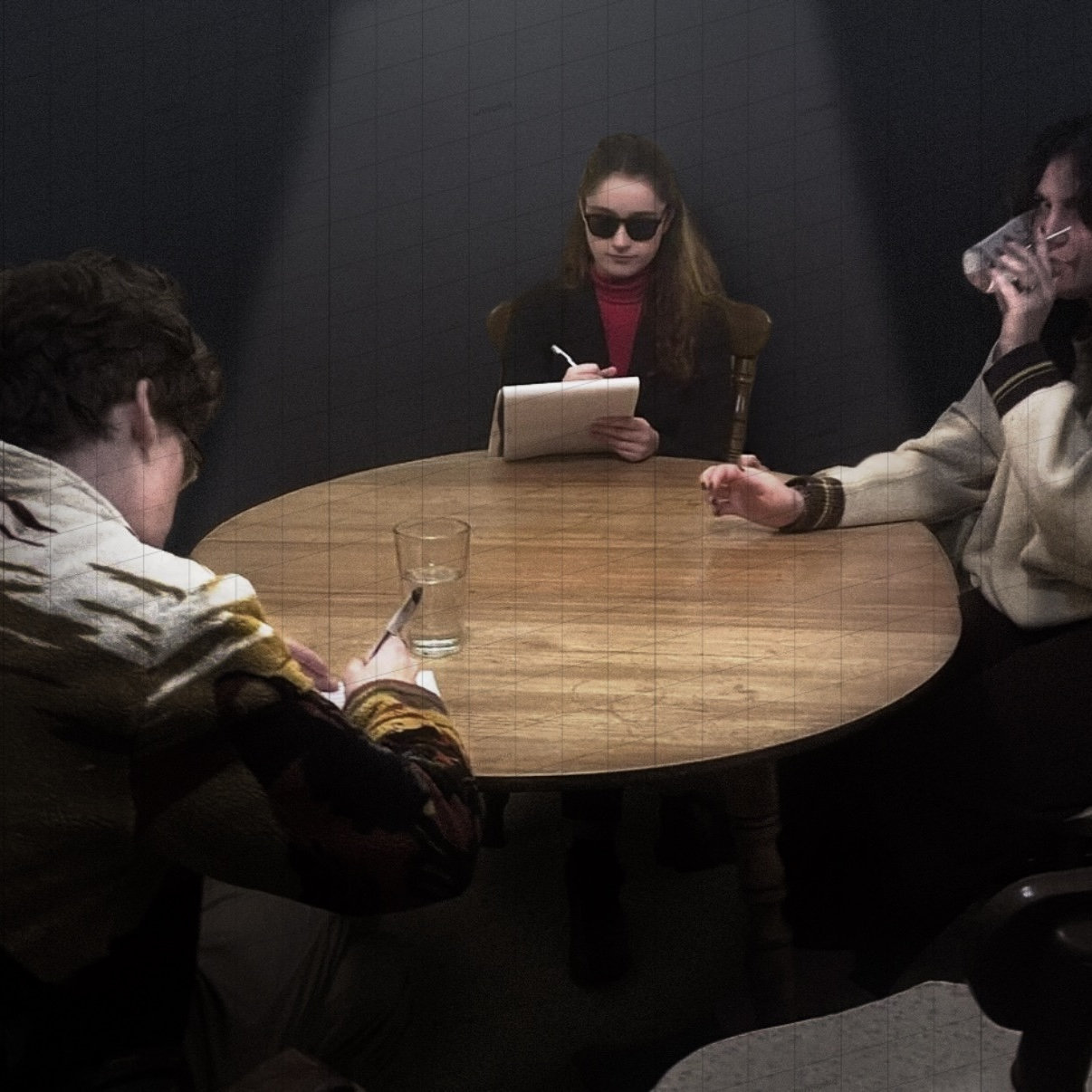 When my cousins first met Peter, they dressed up as CIA agents and gave him a test for how he would treat me with full essay questions. This is an edited photo from a picture of that first interaction