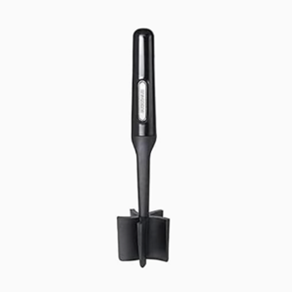FARBERWARE Nylon Meat & Potato Masher, Heat-Resistant and Safe for Non-Stick Cookware, Durable 10-Inch Kitchen Tool with Ergonomic Handle, Black
