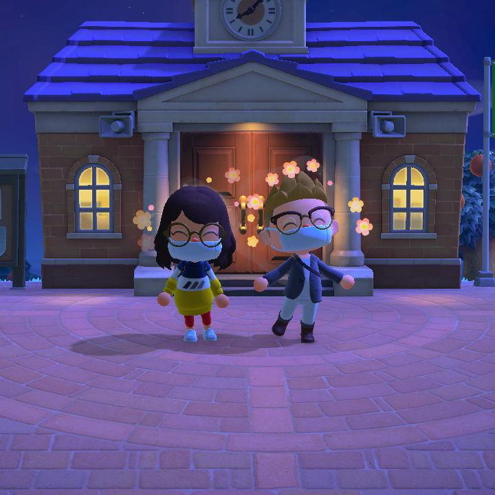 After 2 months of going on dates, COVID unfortunately happened. We got on zoom to have movie nights along with playing Animal Crossing and visiting each others island.