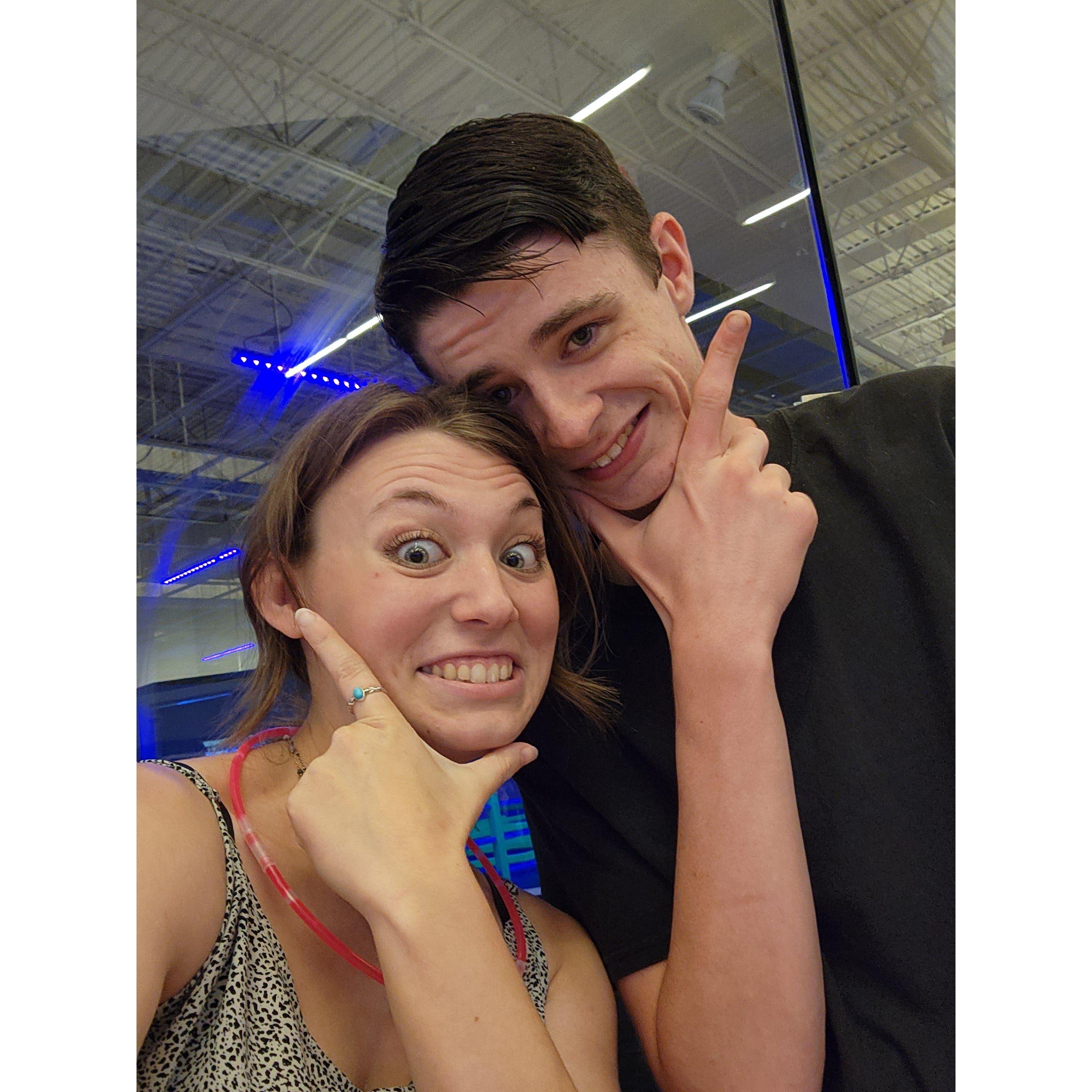 A mall date! This day was so much fun, we got to pick out and compare candy preferences, experience an escape room, and slaughter a certain someone at putt putt! That certain someone was me btw.