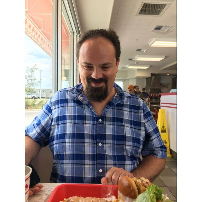 Mike loves some In N Out!