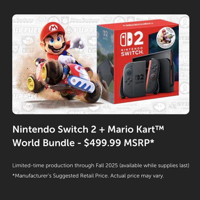 Nintendo Switch 2 + Mario Kart World