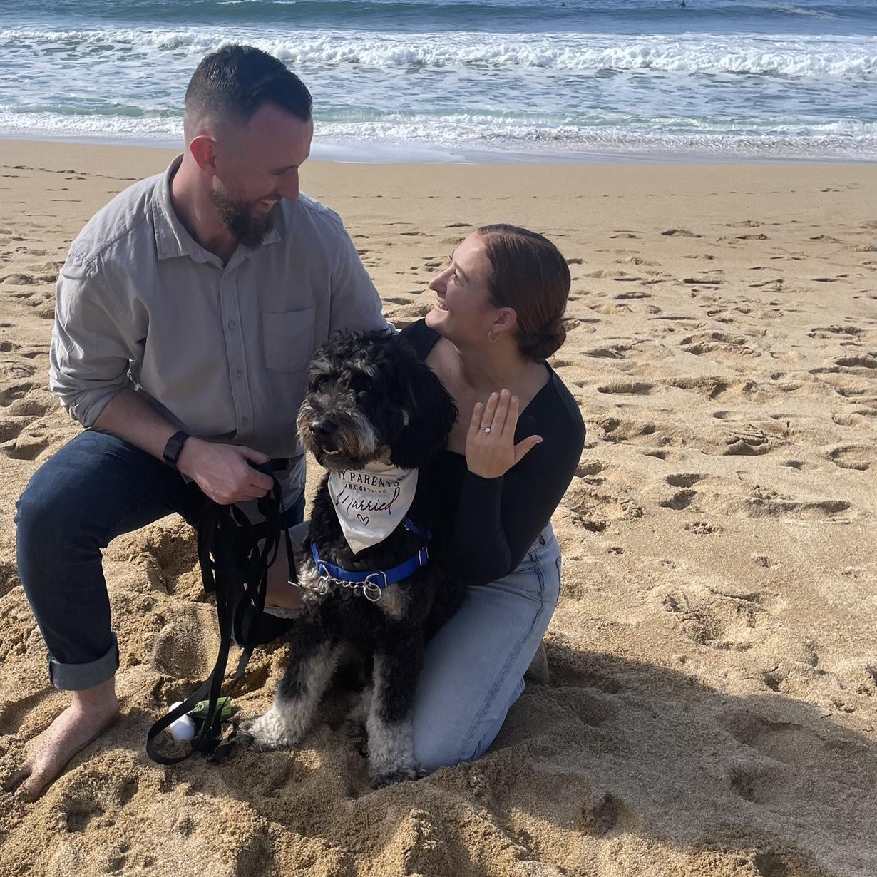 Connor proposed to Meg at their favorite place in California - Montara State Beach