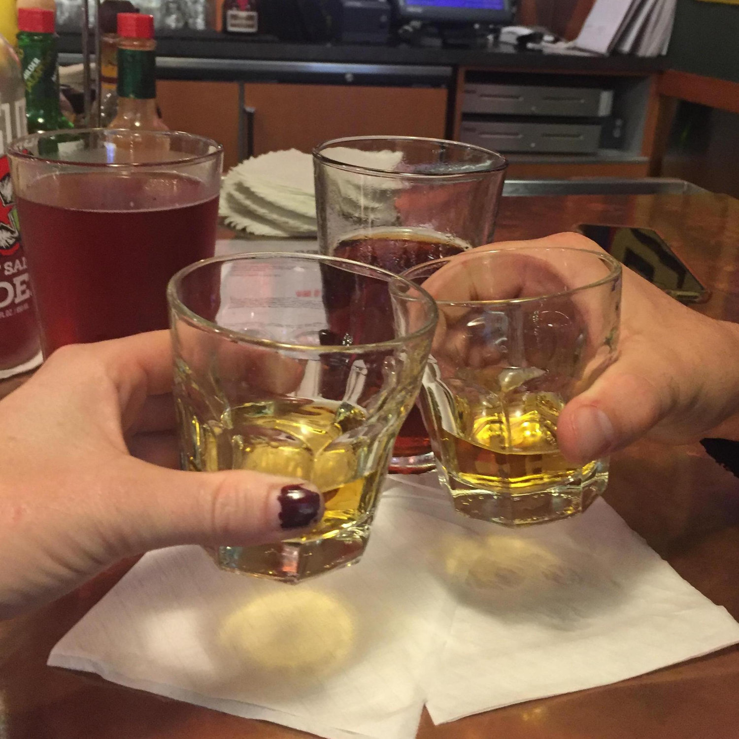 The offer on our house in Bend, OR was accepted! Tequila to celebrate at Rogue Brewing in PDX - October 2016