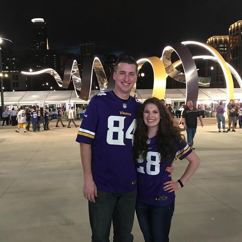 My first Vikings game! Skol!
