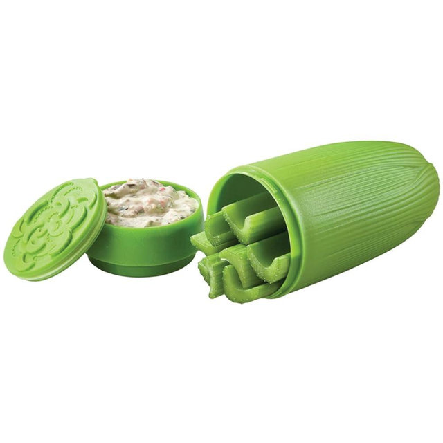 Hutzler Celery & Dip To-Go Lunch Snack Storage Container