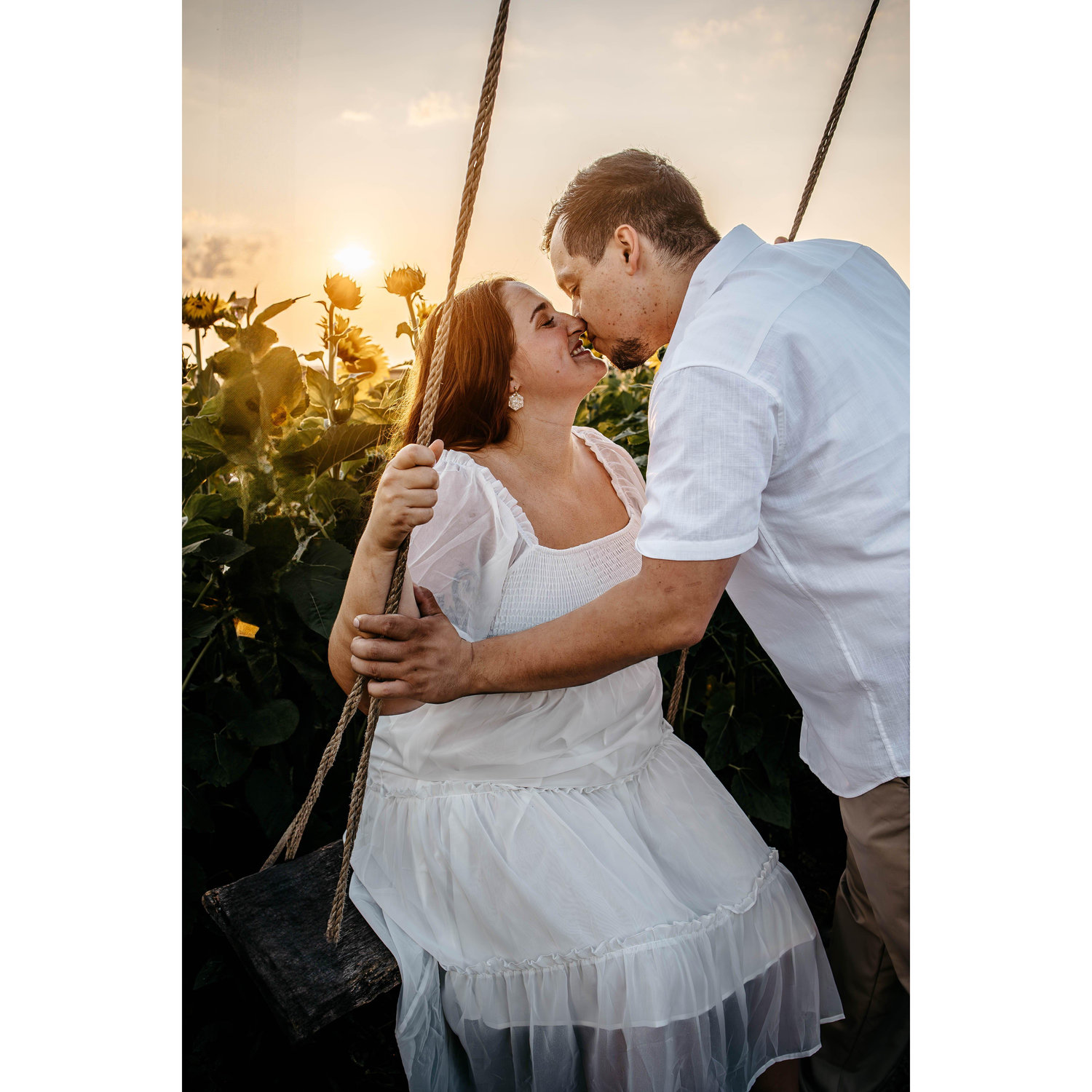 Part of our engagement shoot at Gust Brother's Flower and Produce Farm - where we had one of our most memorable dates.