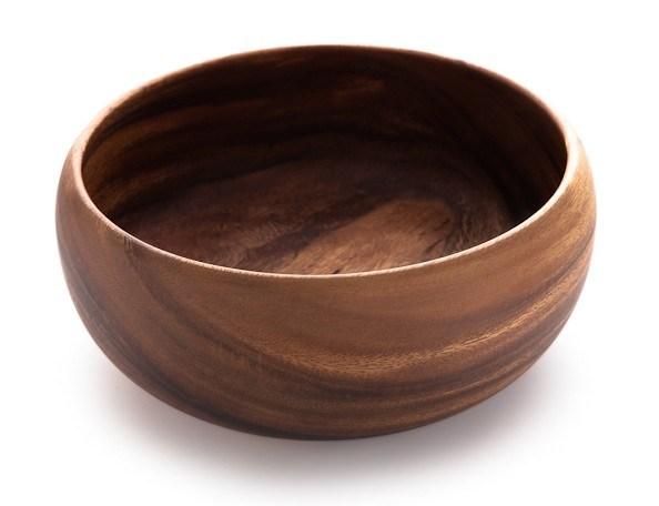 Acacia Wood Calabash Bowl