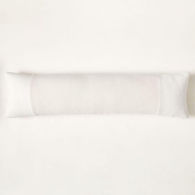 Cotton Canvas Pillow Cover, 12"x46", White