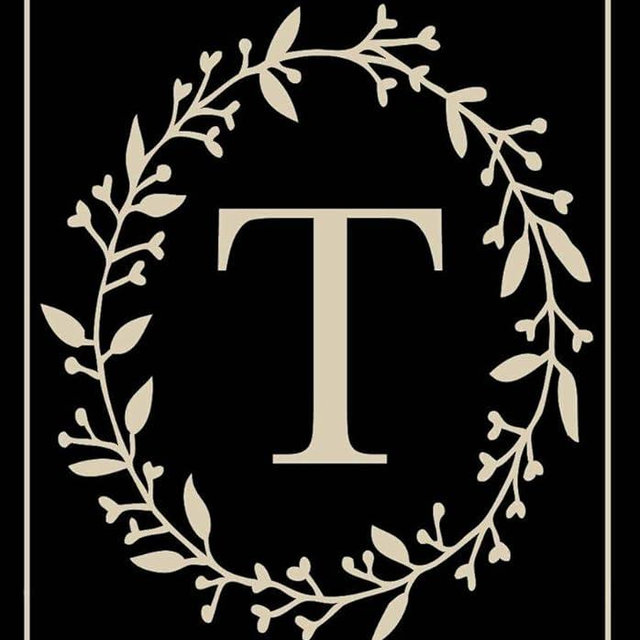 Briarwood Lane Classic Monogram Letter T Double-Sided Everyday Double Sided House Flag 40" x 28" Briarwood Lane