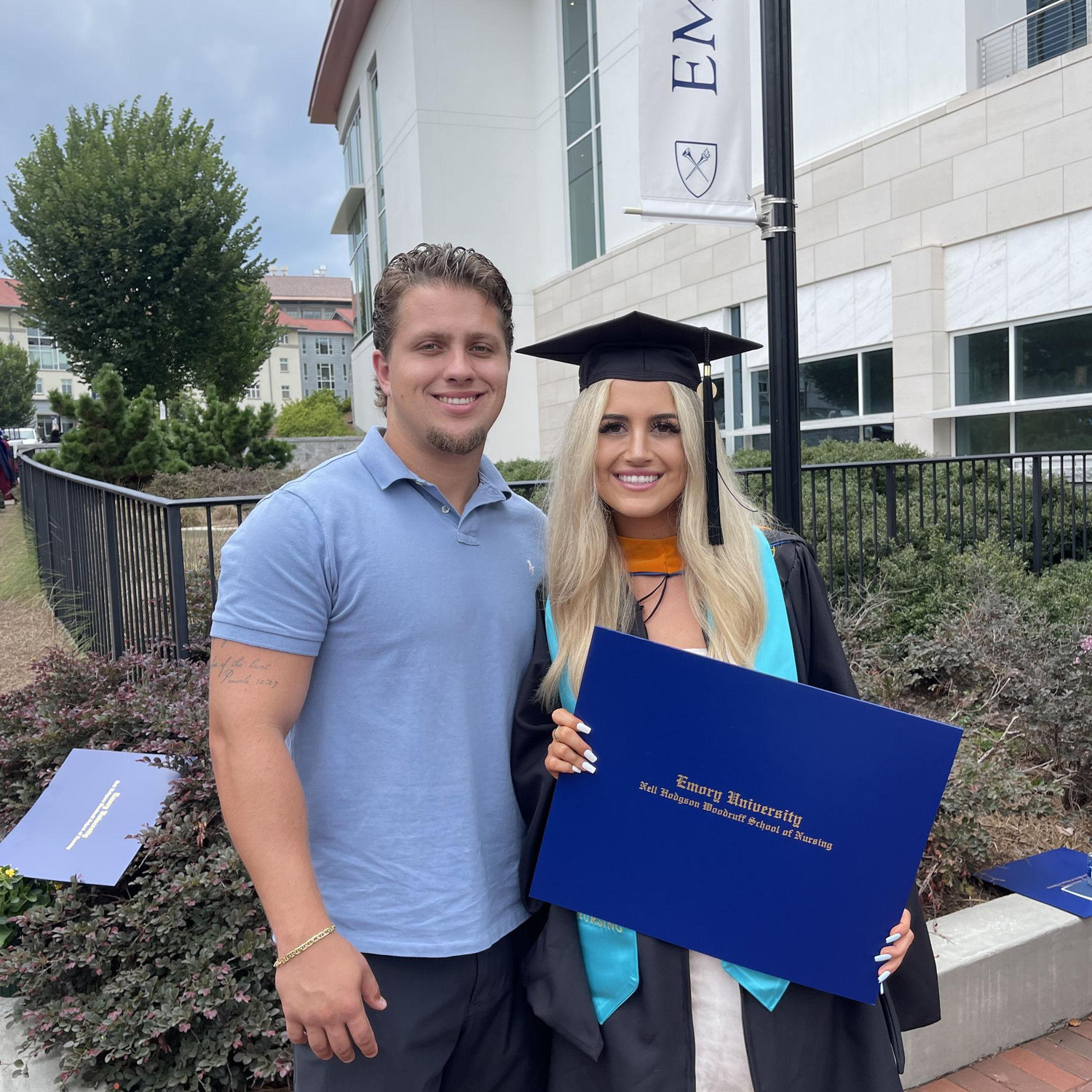 Shannon graduating Emory University with her Nursing Degree with Anthony by her side! We lived in Atlanta for 9 months together, sharing a car, while Shannon was finishing up school.