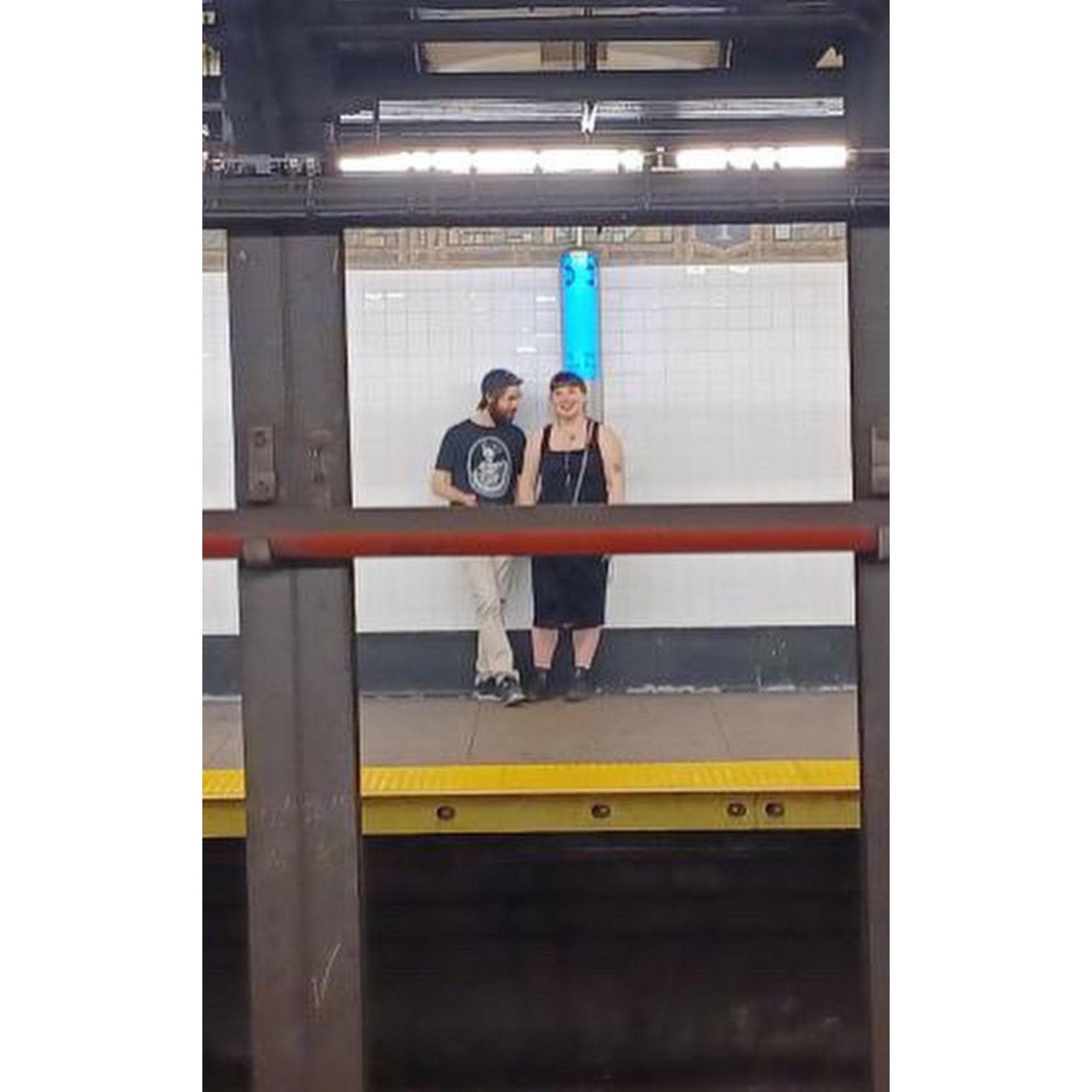 A friend snapped a photo of us after a night out in NYC. We rode many a subway together.