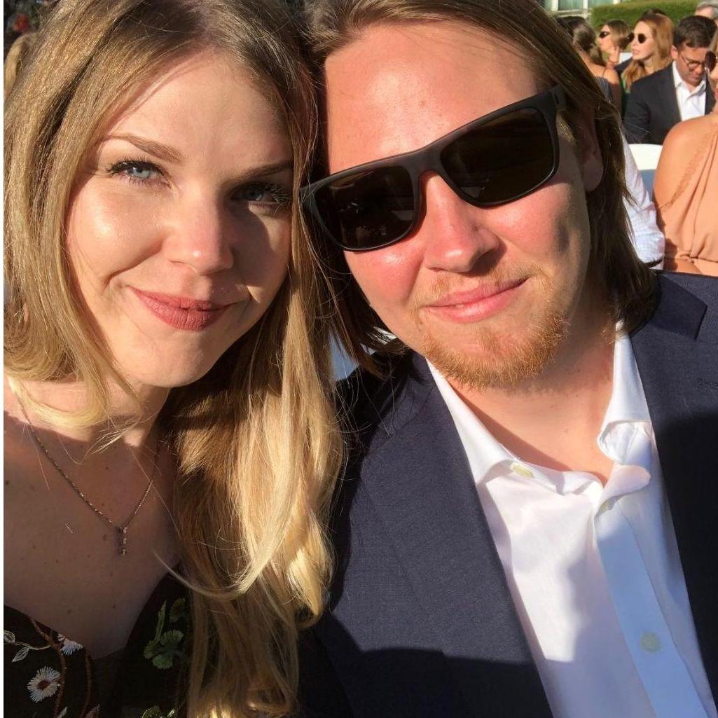 Waiting for John's beautiful cousin Ali to walk down the aisle