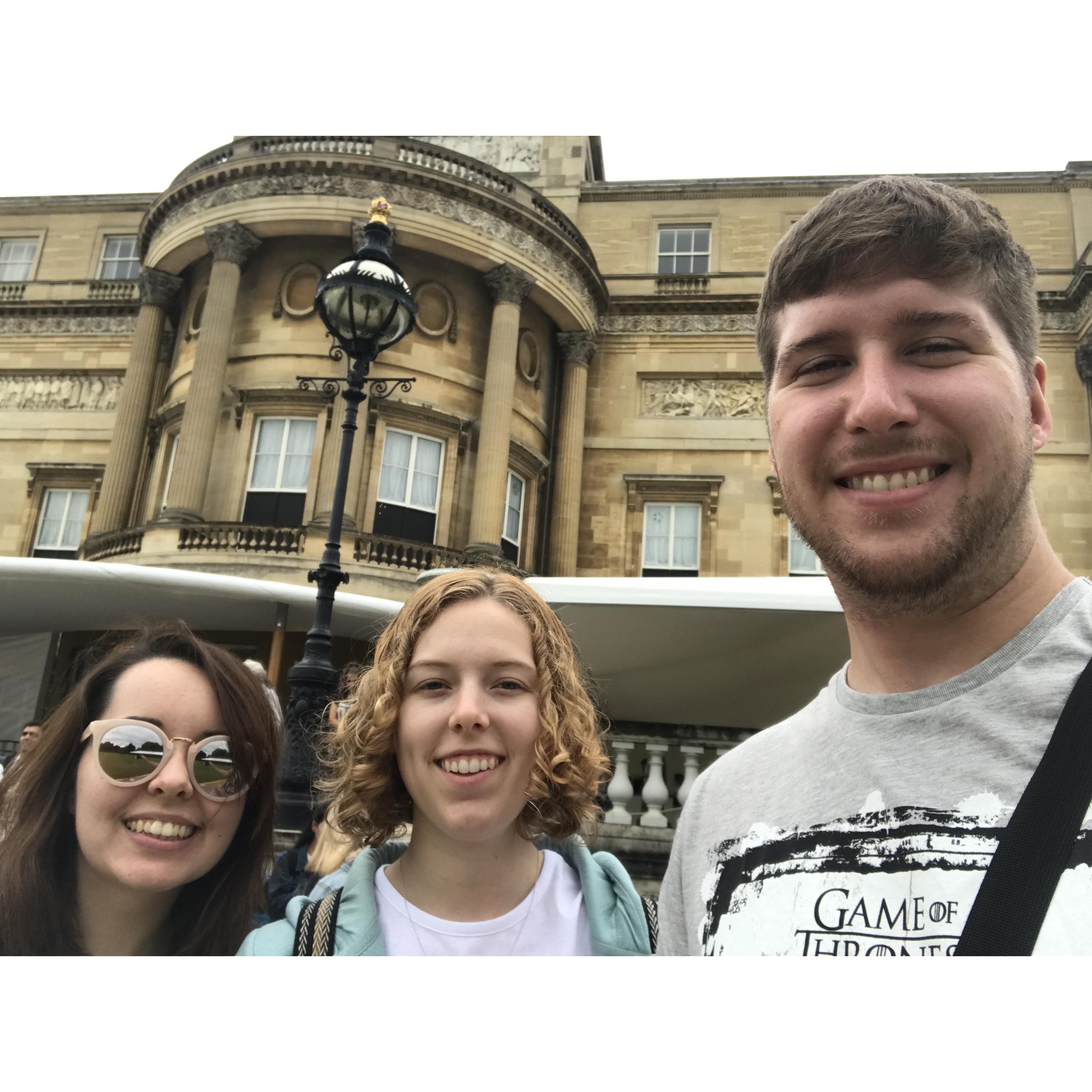 Out in the garden after our Buckingham Palace tour Summer 2017!