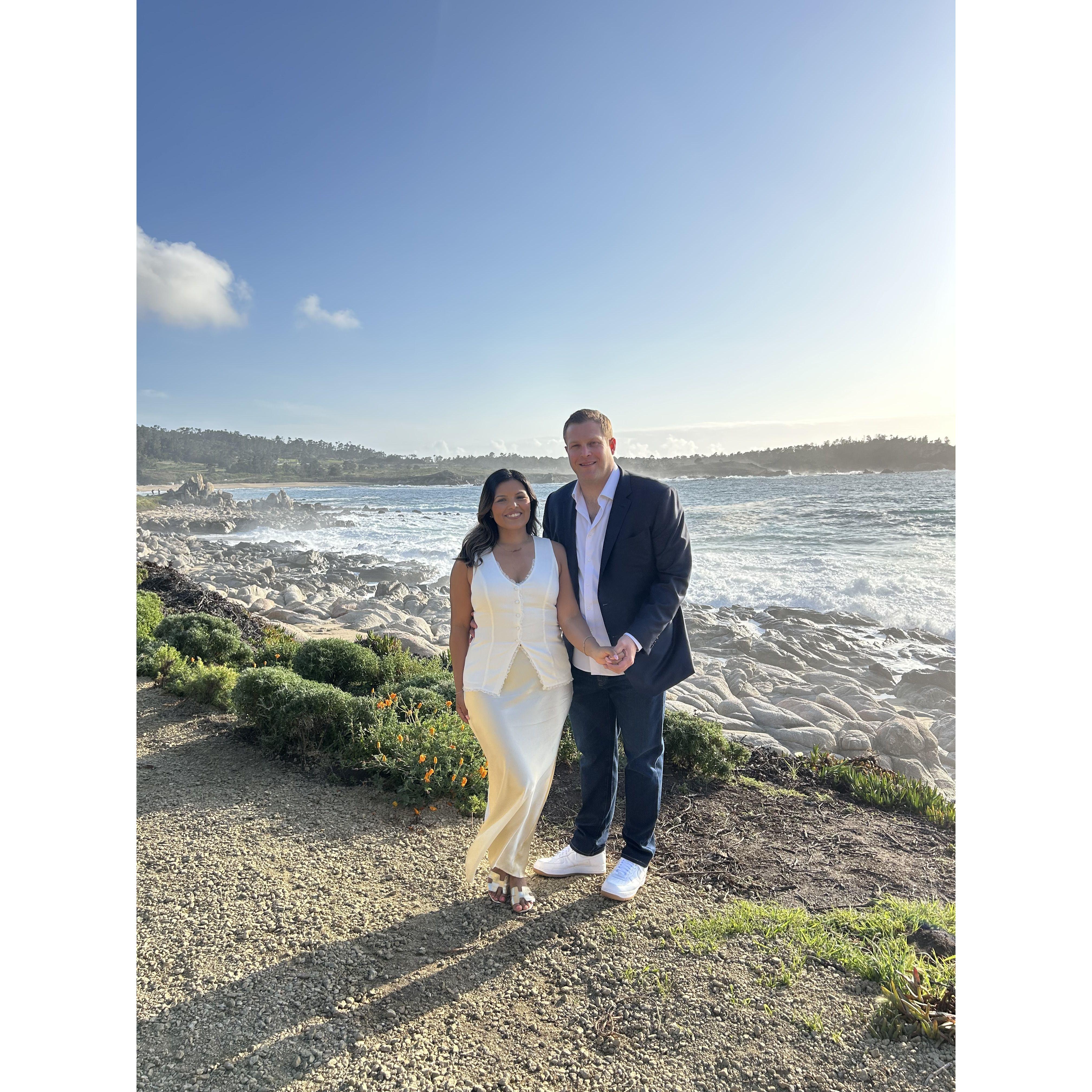 On a beautiful trail in Carmel by the sea