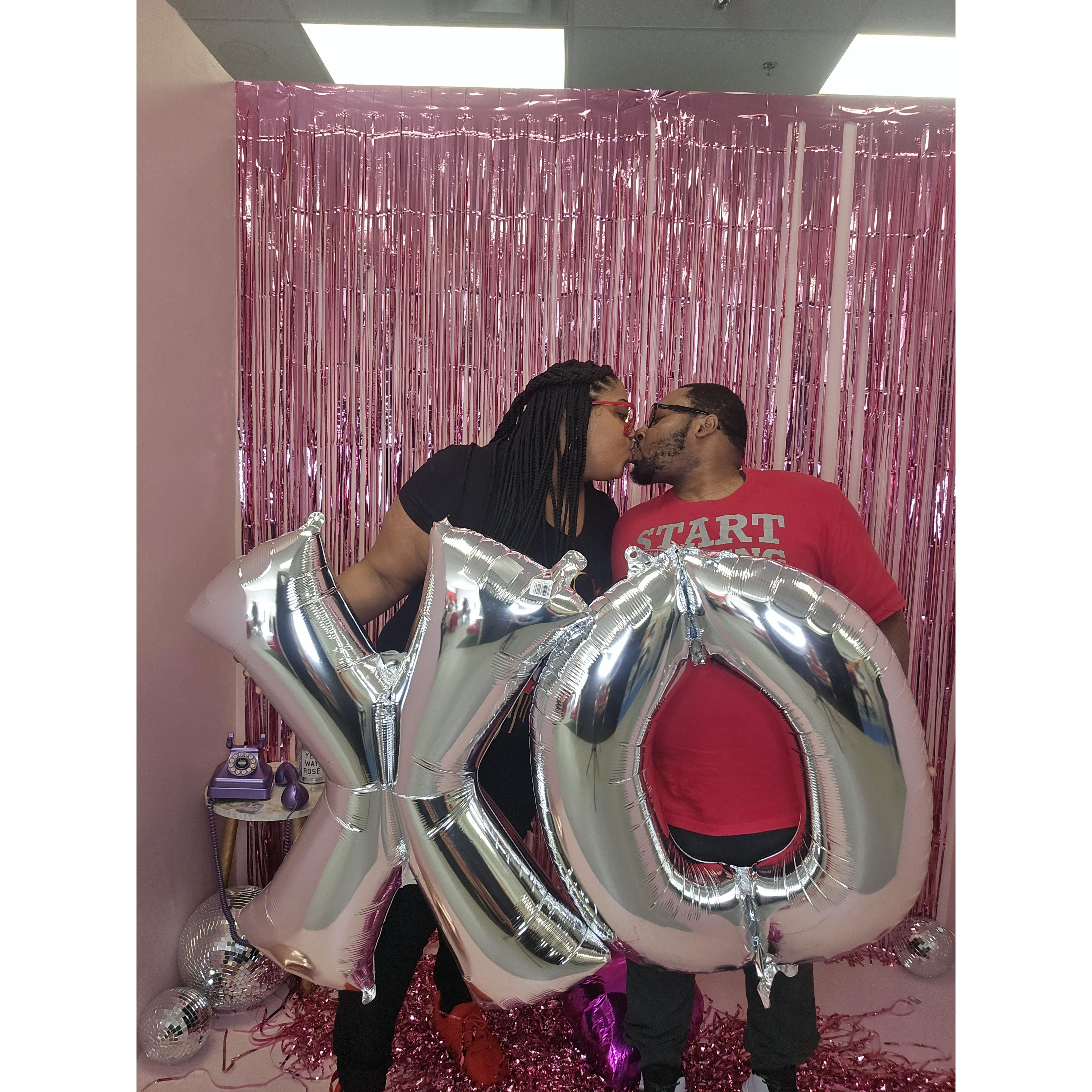 Bria wanted to do Bent Bingo hosted by her cousin Melody for her birthday in 2024, so Bria and Terrance as well as other family and friends went to Bent Bingo at the Me, Myself, and I Selfie Studio XO