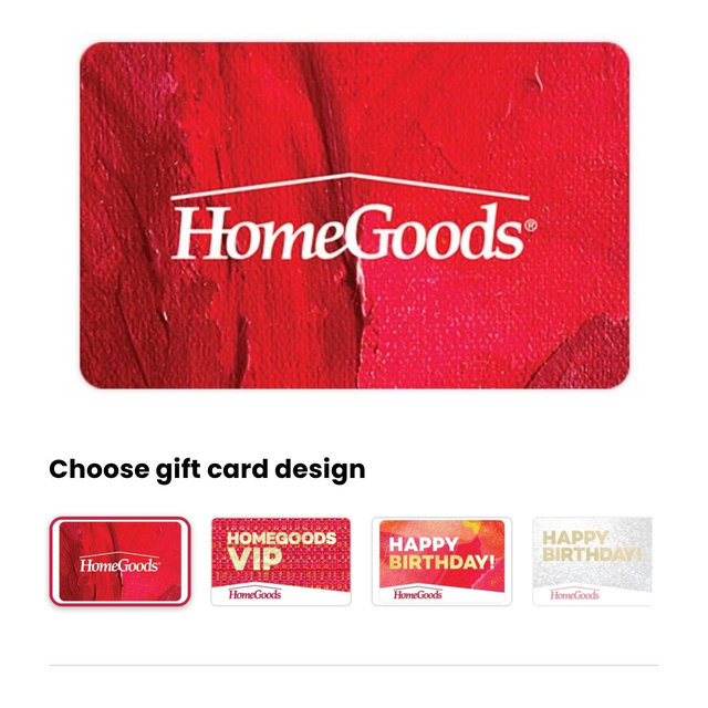 HomeGoods Gift Cards