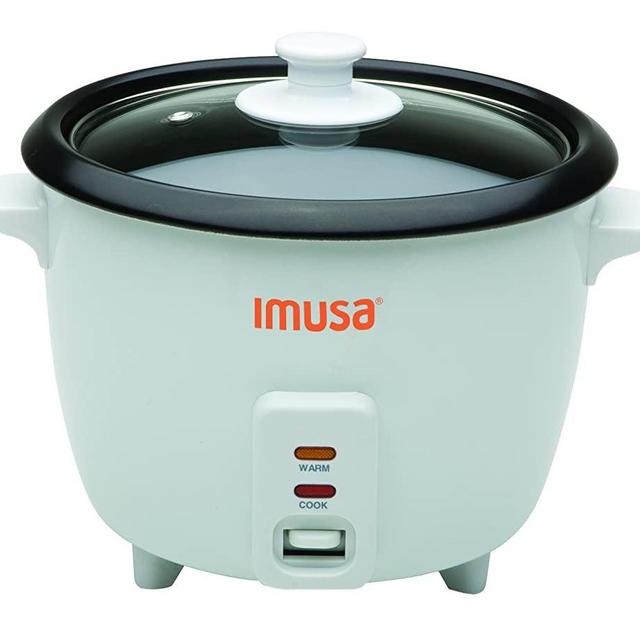 IMUSA USA GAU-00013 Electric Nonstick Rice Cooker 8-Cup (Uncooked) 16-Cup (Cooked), White