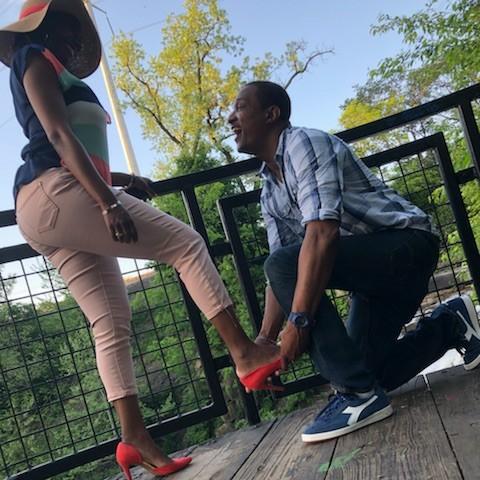 We were clowning!