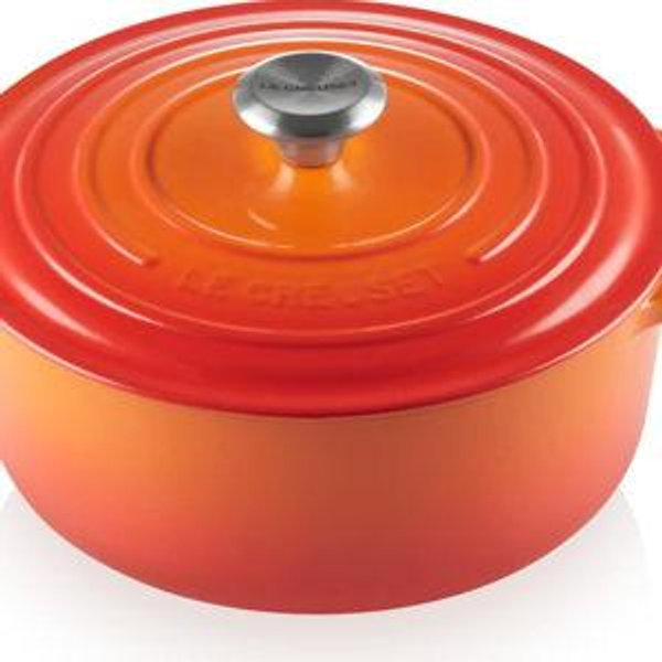 Le Creuset Enameled Cast Iron Signature Round Dutch Oven, 5.5 qt., Caribbean