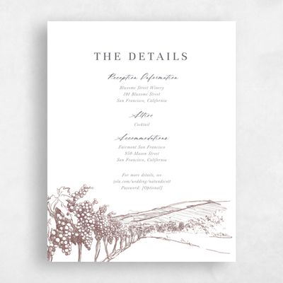 Wine, Brown Wedding Enclosure - Fico