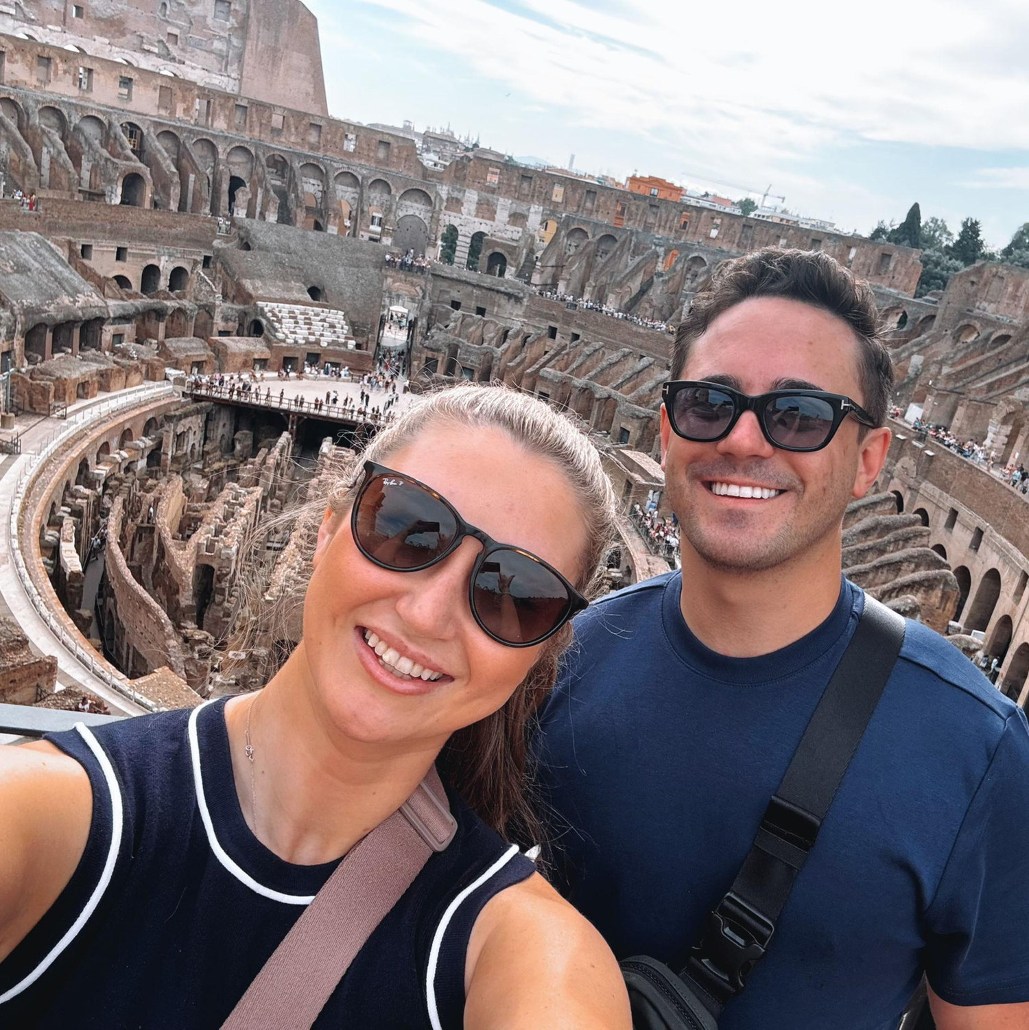 Touring the Coliseum.
