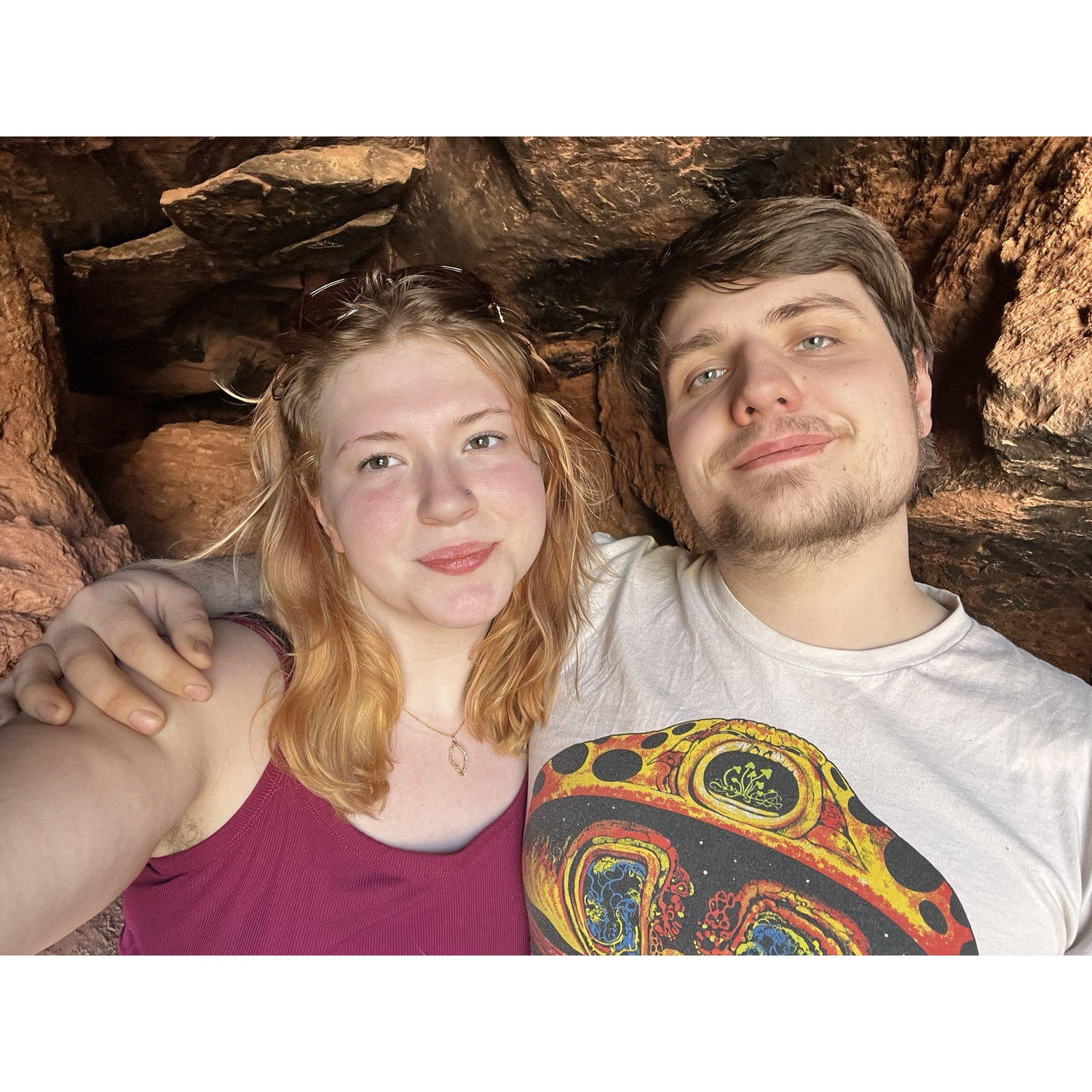 Visiting conor's family in Arizona, hiking the caves!