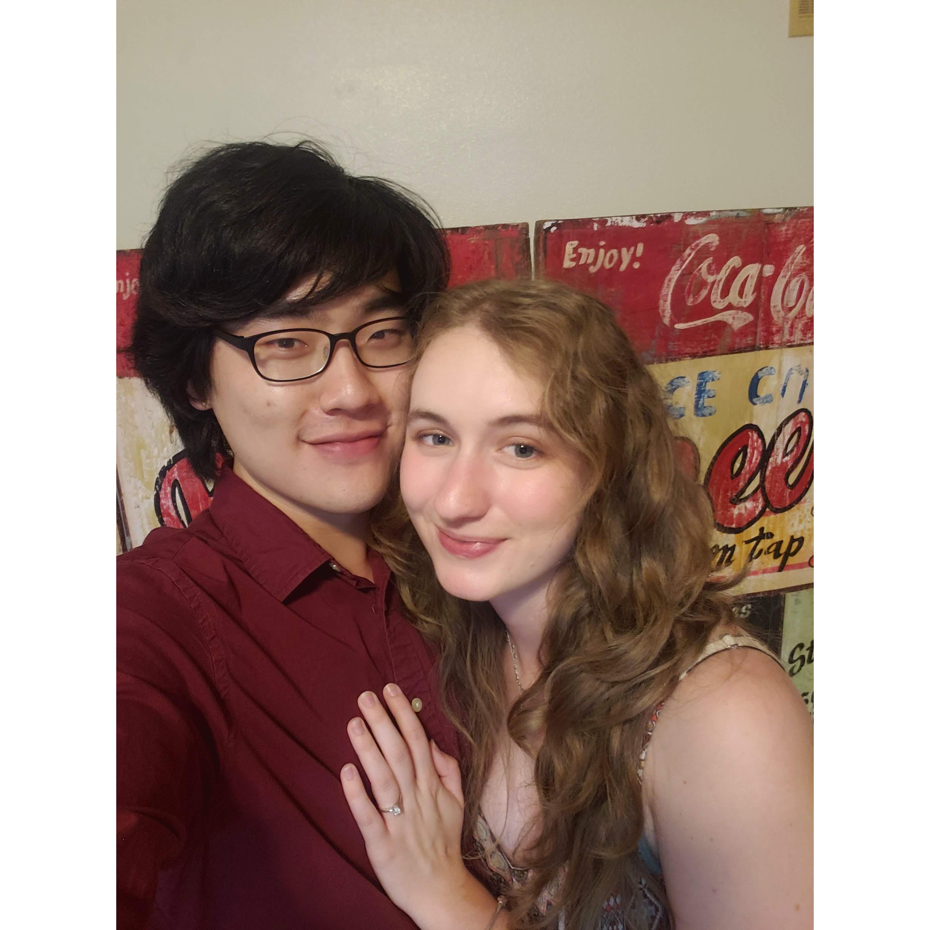 The day we got engaged!