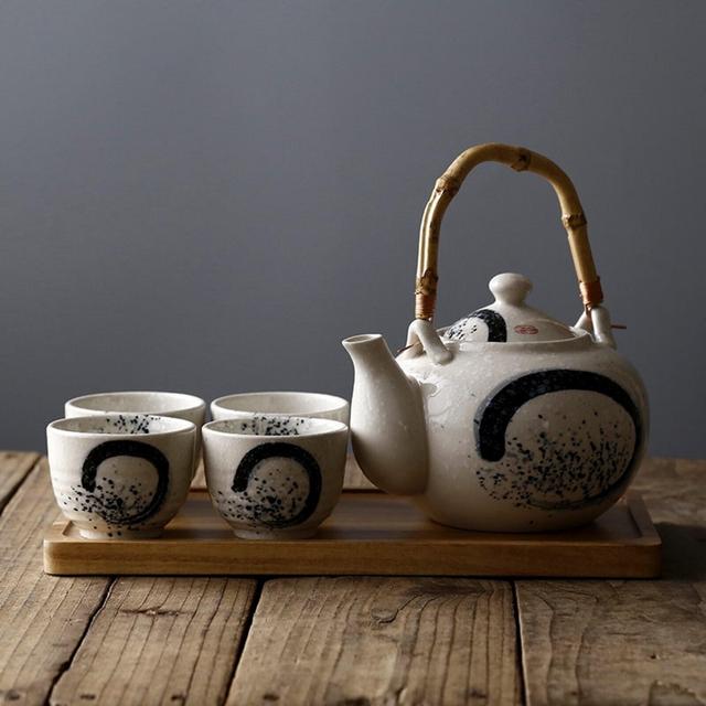 Oriental Japanese Style Ceramic Tea Set |...