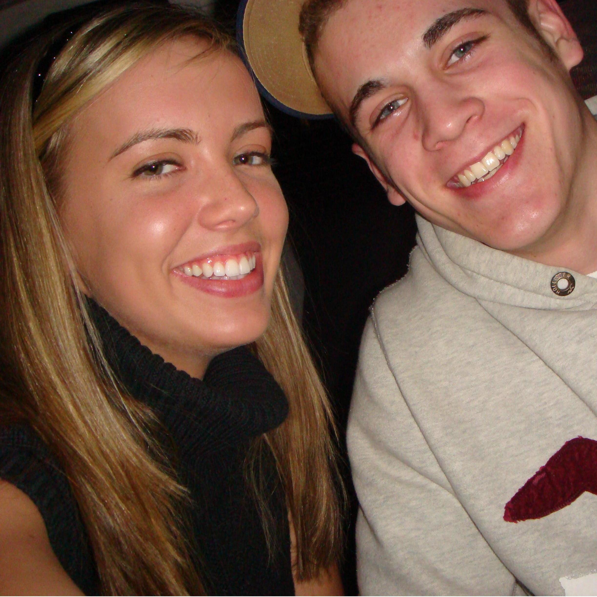 Our first photo together, March 1, 2008